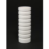 Matt White Ridged Cylinder [25-2]