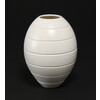 Matt White Grooved Orb [25-8]
