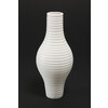 Matt White Grooved Vessel [FP-1]