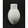 Matt White Grooved Spotted Vessel [FP-18]