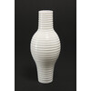 Gloss White Grooved Vessel [FP-21]