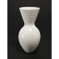 Gloss White Grooved Vessel [FP-23]