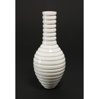 Gloss White Grooved Bottle [FP-27]