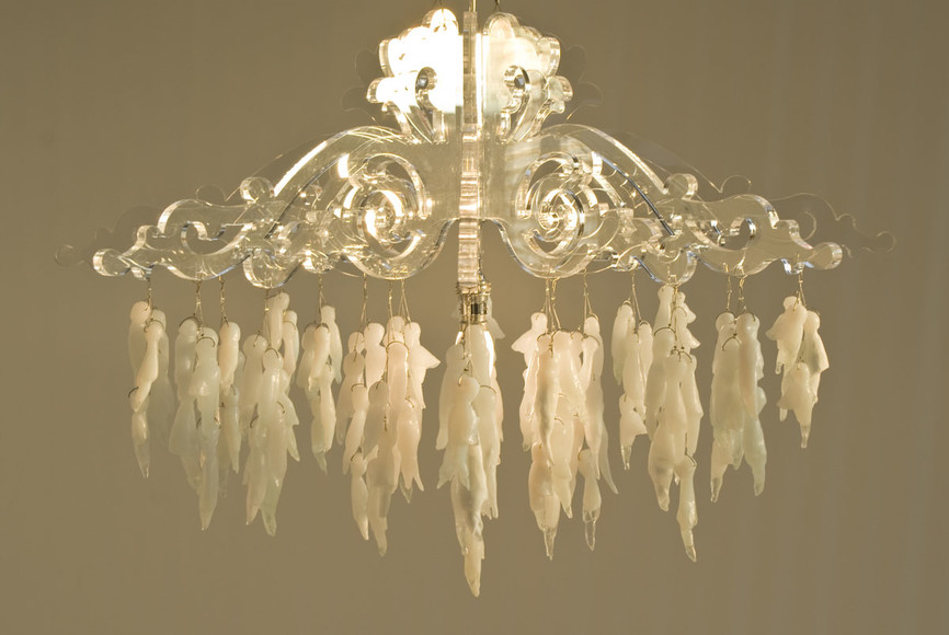 Jim Dennison & Leanne Williams Sophora Chandelier Milford Galleries Dunedin