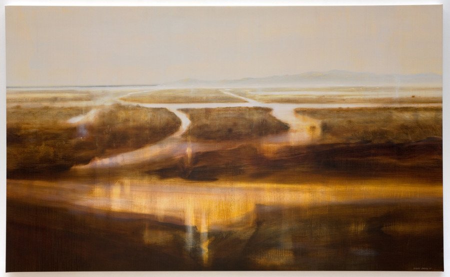 Garry Currin Landscape With Fires II Milford Galleries Queenstown