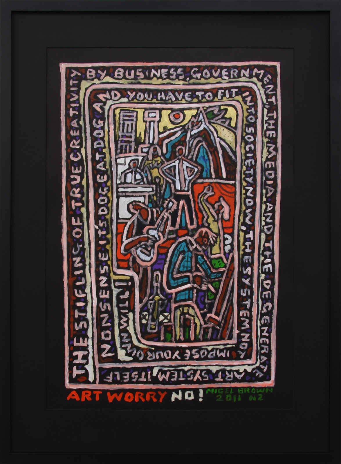 Nigel Brown Art Worry No! Milford Galleries Queenstown